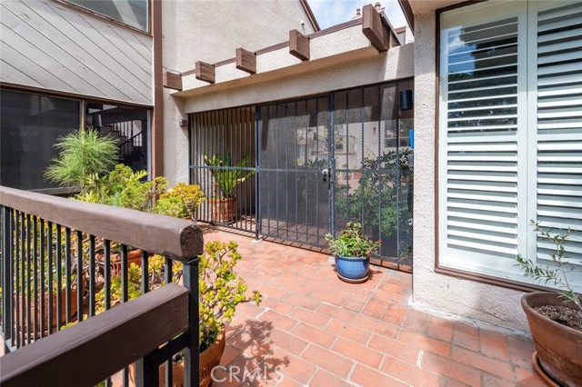 Front entry gate at the Lunada Bay Company Condominiums.