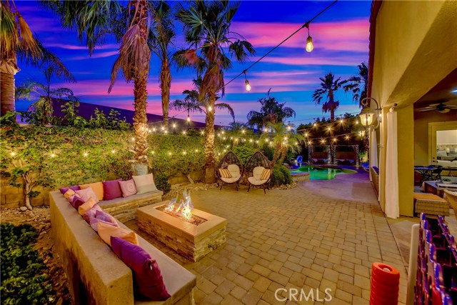 81125 Carefree Drive Indio, California 5 Bedroom, 5 bath waterfall retreat home at the World Famous Montage at Santa Rosa community that ALLOWS short term rentals! One of the very few communities in the desert where the CITY AND HOA allow short term rentals. Montage is located within walking distance to Coachella and Stagecoach. This corner lot home is in turnkey condition. Currently the home has 5 bedrooms and 5 bathrooms, and there are potential plans to make this a 6 bedroom home and place games in the spacious front courtyard after covering with a pergola (subject to architectural approval). Corner lot location with 3 car garage and large driveway allow for plenty of guest parking.