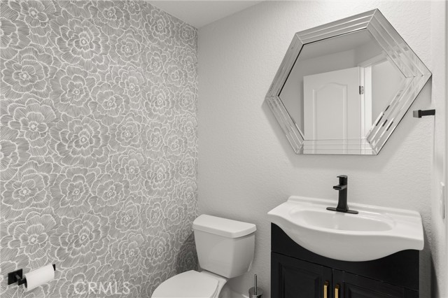 Main floor half bathroom