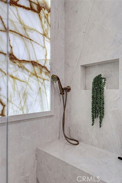 Shower Fixture and Bench