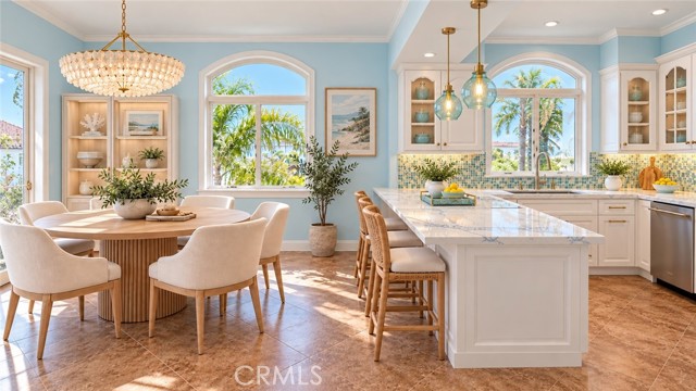 Virtually staged dining