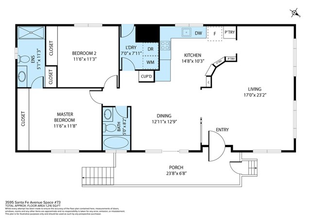Detail Gallery Image 36 of 36 For 3595 Santa Fe Ave #73,  Long Beach,  CA 90810 - 2 Beds | 2 Baths