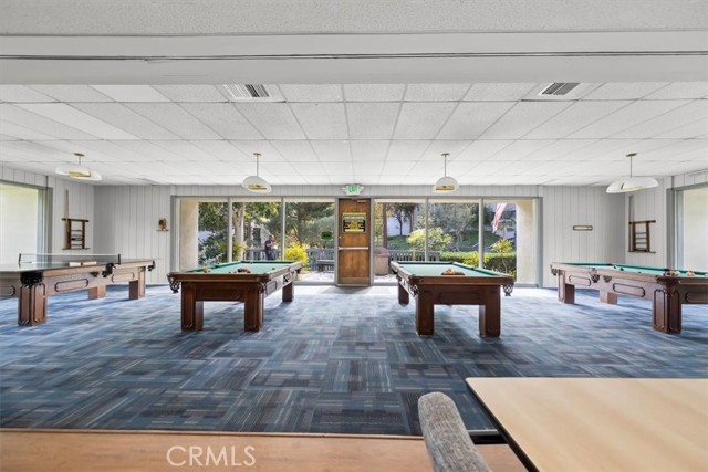 Clubhouse pool tables and ping pong