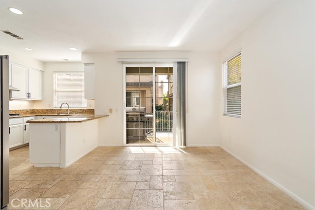 Dining with access to back patio