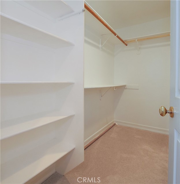 2 walk in closets in master bedroom