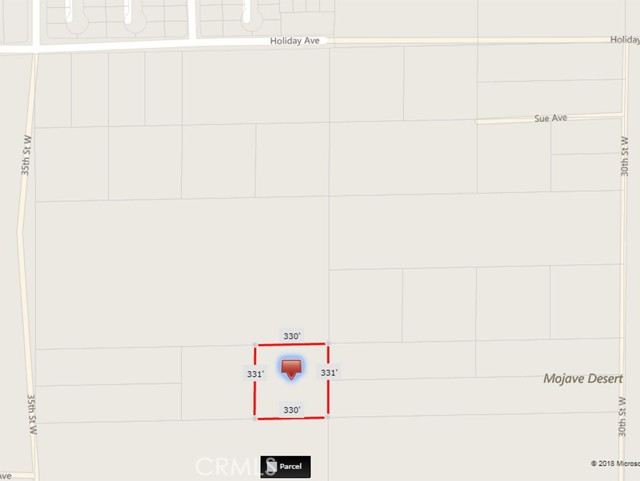 33 W South of Holiday Avenue, Rosamond, California 93560, ,Land,For Sale,33 W South of Holiday Avenue,CRSR23158266