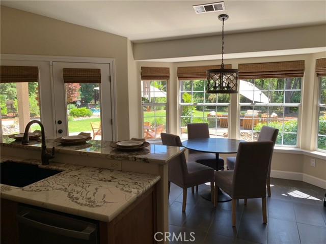 Informal Dining Area with View of Backyard