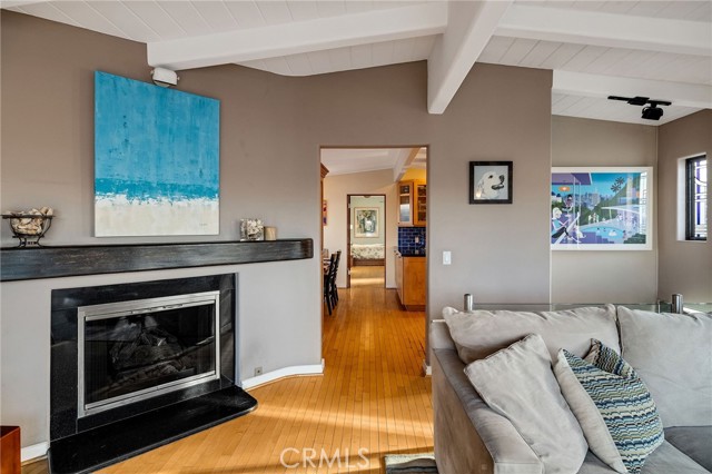 Fireplace in living room