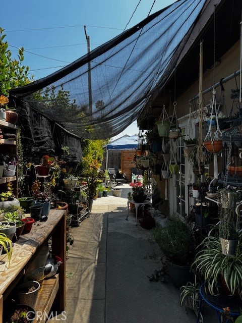 Walkway to back yard