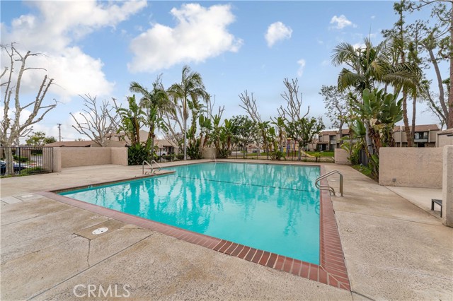 Community pool with picnic area.