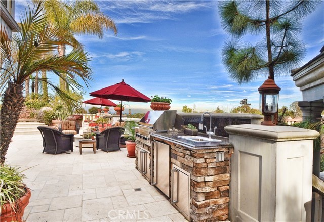 Barbeque island perfect for outdoor cooking and entertaining