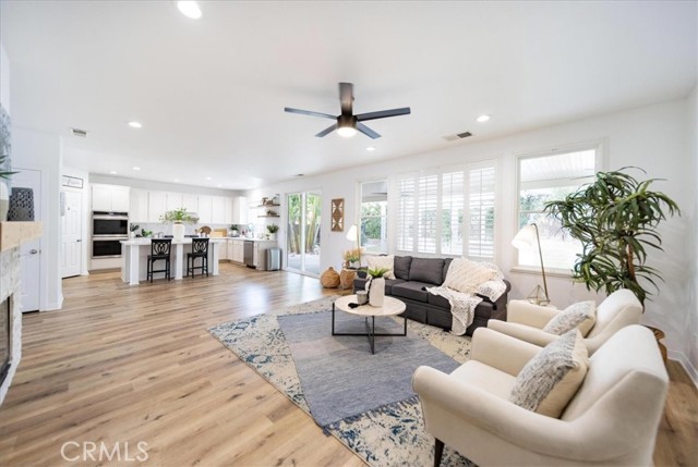Family Room open to kitchen