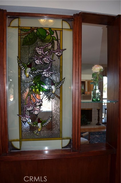 The Entrance and beautiful stained glass to welcome you home