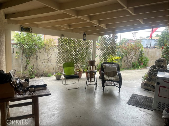 Back covered patio