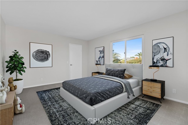 One of the secondary bedrooms virtually staged as a kids rooms!