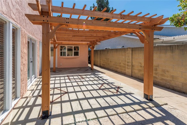 Beautiful Pergola Covering Patio Area