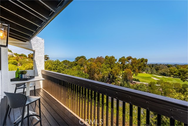 Main level living room balcony