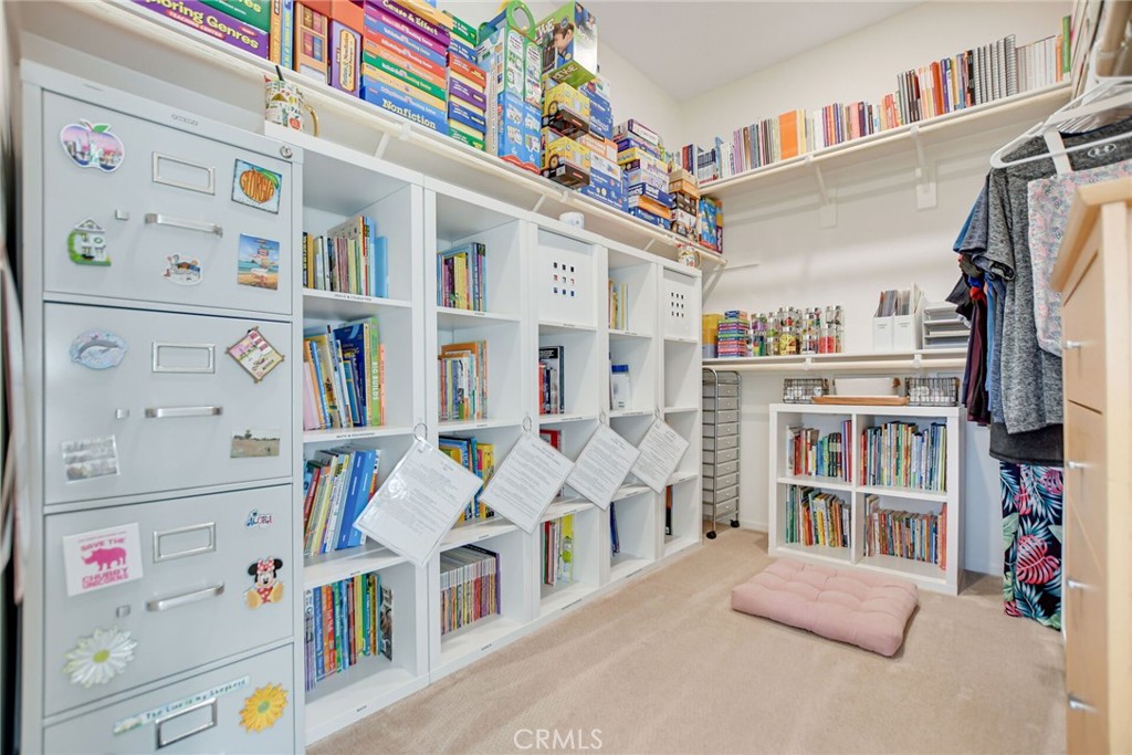 Walk in closet for main bedroom