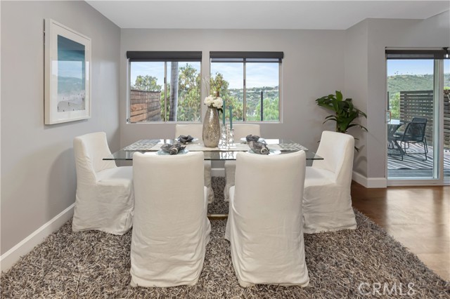 Dining room with views
