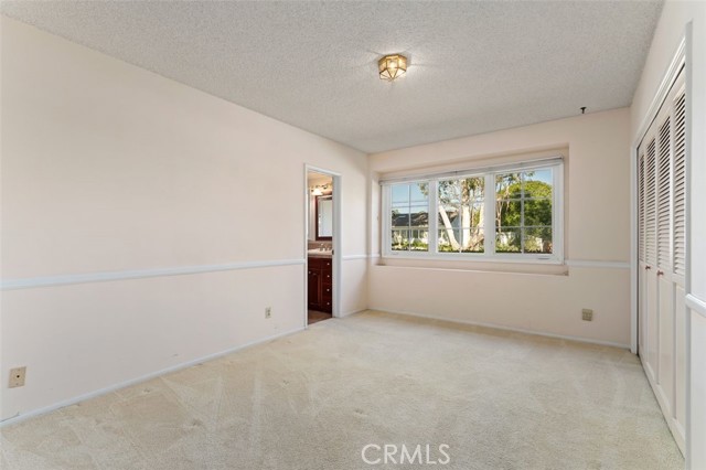This is the second bedroom that shares the Jack & Jill bath.