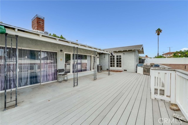 Wood deck