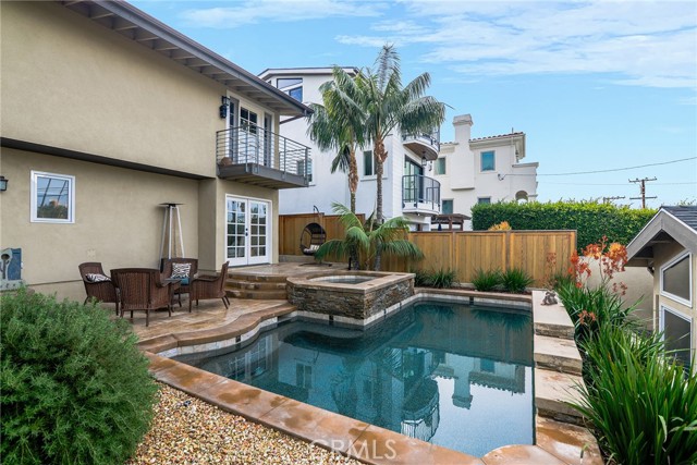 Salt water pool, Jacuzzi, and fountain...architecturally landscaped to perfection!