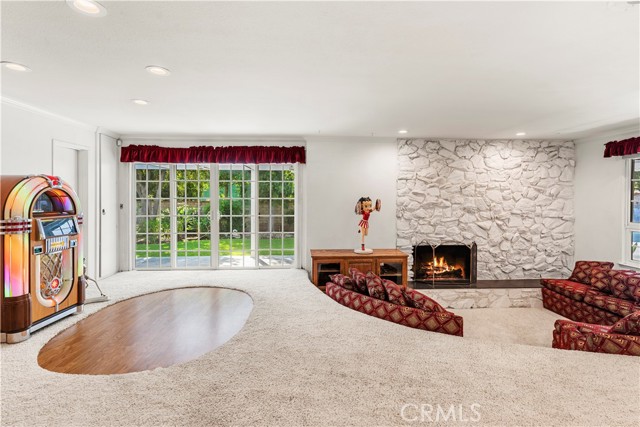 Sunken Conversation Area in Family Room