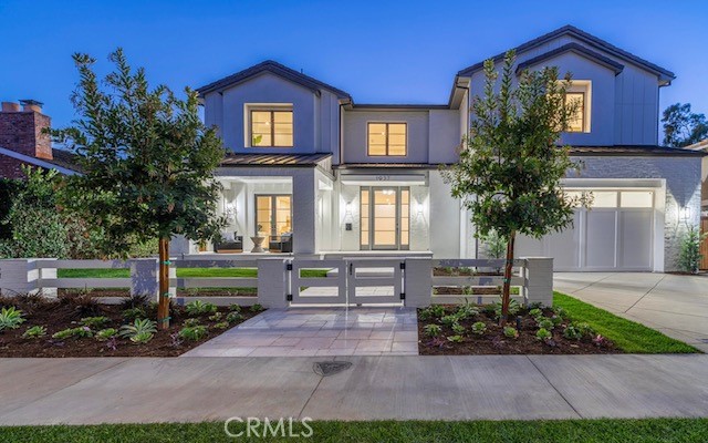 Welcome to this stunning custom-built, "Inner Loop" home in the premier Harbor View Homes, also known as the Port Street Community in Newport Beach. Designed by architect Mark Teale and built by Robinson Reese Construction. This 5-bedroom, 5 1/2 -bathroom home flows effortlessly with an open floor plan perfect for entertaining. The stunning front glass door offers a welcoming entry to the formal dining and living room. The spacious front porch offers a cozy seating area for those relaxing days.  With beautiful finishing touches throughout. The home offers an open-concept gourmet kitchen and family room with fireplace, which opens seamlessly with Fleetwood glass sliding doors into the beautifully landscaped backyard for an expansive indoor outdoor experience. The kitchen is complete with top-of-the-line Wolf stove and Thermadore appliances, which includes a refridgerator, dishwasher, warming oven/microwave and wine fridge, a large center island, breakfast bar and ample cabinetry for storage . Completing the first floor is a bedroom/office with an en-suite and sliding door to your backyard.  Upstairs you will find the gorgeous primary bedroom, luxurious en-suite with an expansive walk-in shower, stand alone tub, dual vanities, and dual professionally designed walk-in closets. 3 additional bedrooms with en-suite bathrooms, a family room, and laundry room complete the upper level. Additional finishes include Kohler faucet fixtures throughout & cast iron tub with a 50 year Kohler warranty. Amenities include 10' high ceilings, gorgeous wood grain ceramic tile flooring for easy maintenance, Andersen Windows throughout, 2 tankless water heaters, dual air conditioning and heating units, epoxy flooring in garage, solar and a bio retention system for rain runoff. The home is just steps from the greenbelt, parks and award-winning Andersen Elementary School. Other Port Street community amenities include 2 large clubhouses with resort style pools, swim teams, nature trails, sports courts, and fields. The Port Streets are conveniently located near world class beaches, Fashion Island shopping, fine dining, John Wayne Airport, and the 73-toll road.