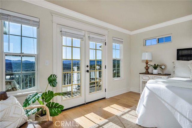 French doors lead to your private deck.