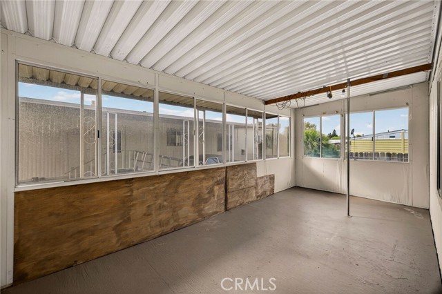 Enclosed patio