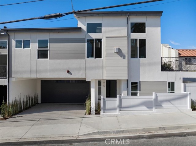 Front entrance and garage entrance