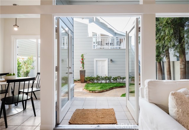 French Doors Lead To Backyard