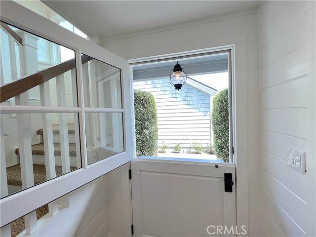 Bright entry to the completely remodeled house.