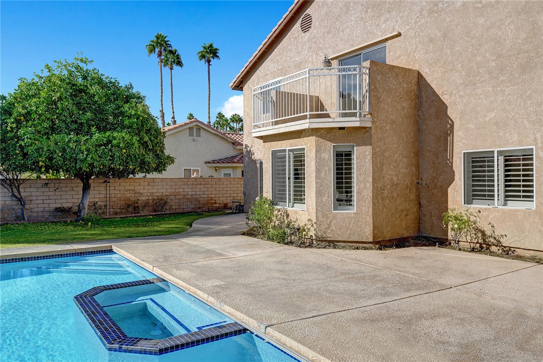 Pool with patio area