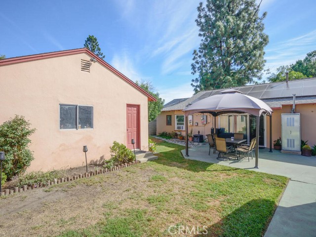 View from rear of lot towards main home and 2 car detached garage