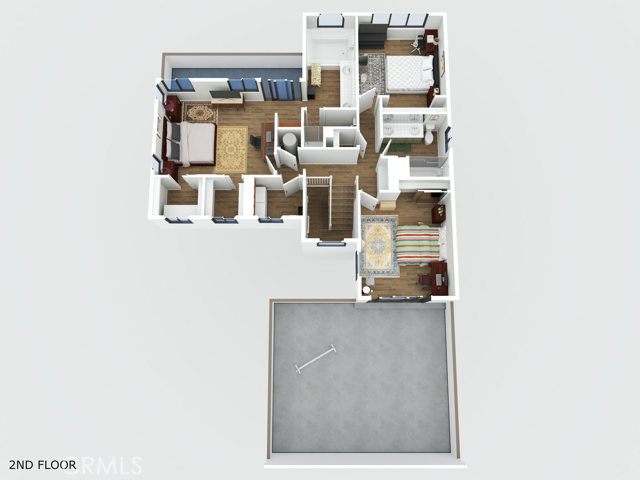 3D 2nd Floor Plan 3D 2nd Floor Plan
