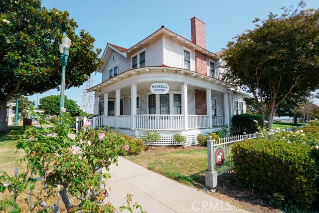 The locally famous Horrell house across the street