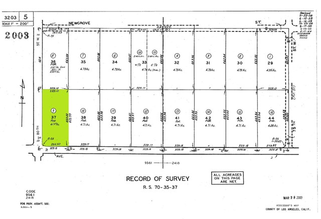 Detail Gallery Image 1 of 1 For 0 W Avenue J, Lancaster,  CA 93536 - – Beds | – Baths