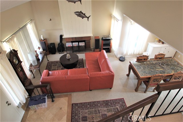 Vaulted ceilings in Living Room