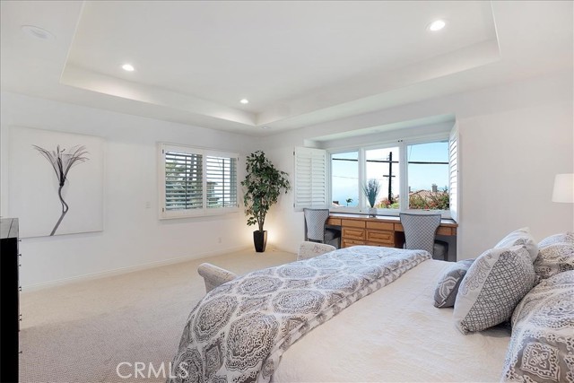 View of ocean and backyard from Master Suite