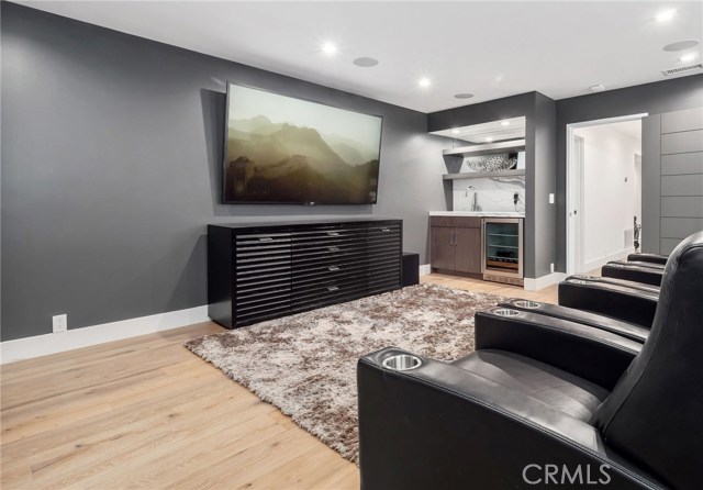 Entertainment Room with Wet Bar