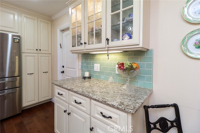 Granite counter tops and stainless steel. appliances.