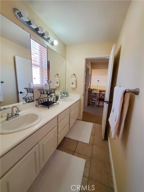 Dual vanities - upstairs bathroom