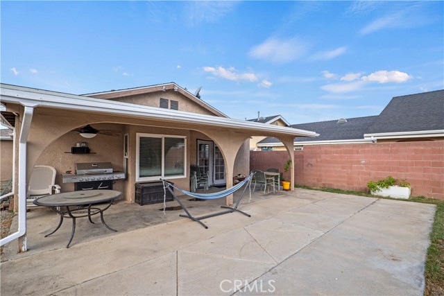 Backyard patio