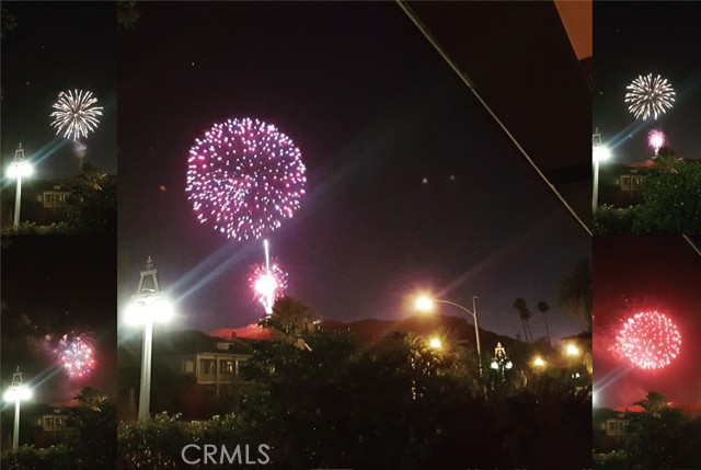 Fireworks from the front yard