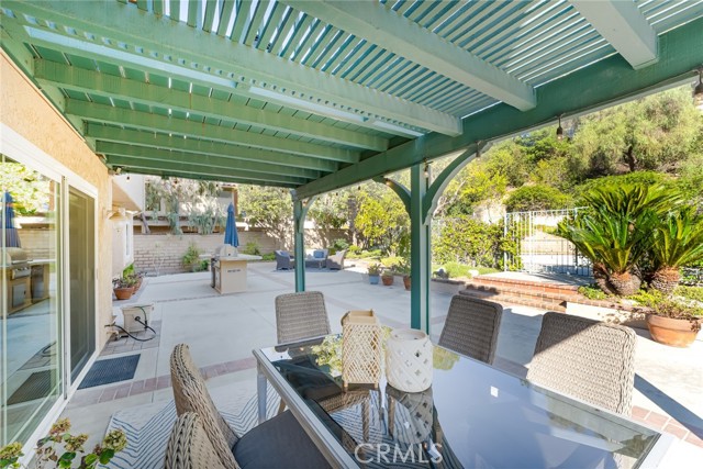 Custom patio off the kitchen/family room