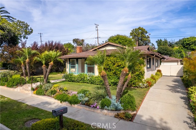 Closed gate to garage