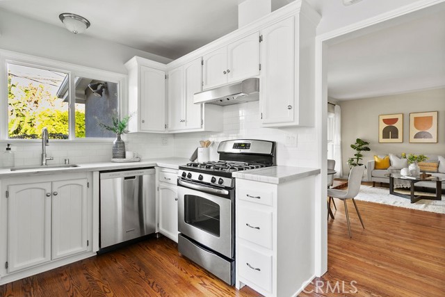 Note the wood floors in the kitchen - a nice upgrade from the linoleum of the 1950s.