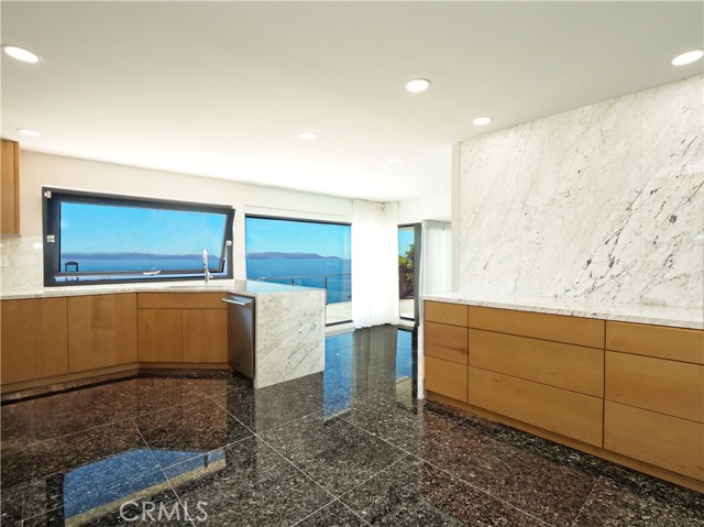 Kitchen Looking Out to Ocean