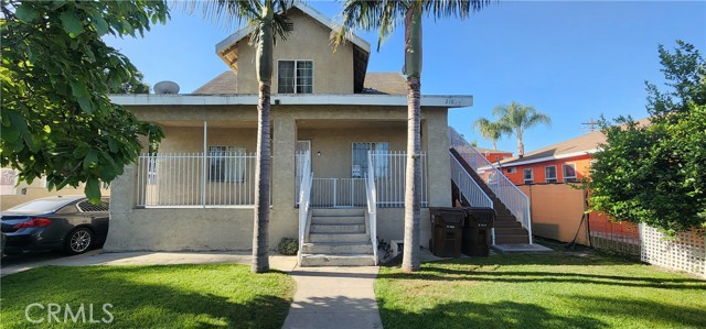 216 W Raymond Street Compton, California Great opportunity to own income property with a great size lot in the city of Compton! This 3 unit gated property consist of three 2 bedroom,1 bathroom units. Two units are located downstairs, and 1 upstairs. Each unit is separately metered for gas and electric. There is a 3 car detached garage that can be converted into an ADU. There is plenty of parking in the front driveway, and rear driveway, along with gated access through the rear alley. Yard space in the front, middle, and rear of garages. There is a huge avocado tree, a lemon tree, and a peach tree in the front yard. There is also a laundry room on the premises. This amazing investment property is within walking distance to metro station, and centrally located near 91,105,110, &710 freeways. Near Shopping Centers, Gateway Town Center, Crystal Park Casino, Compton Community College, Target, 24 Hour Fitness, and much more! Perfect for a first time homebuyer to live in 1 unit and rent out the other units, or an investor looking to generate income. Don't miss this amazing investment opportunity!